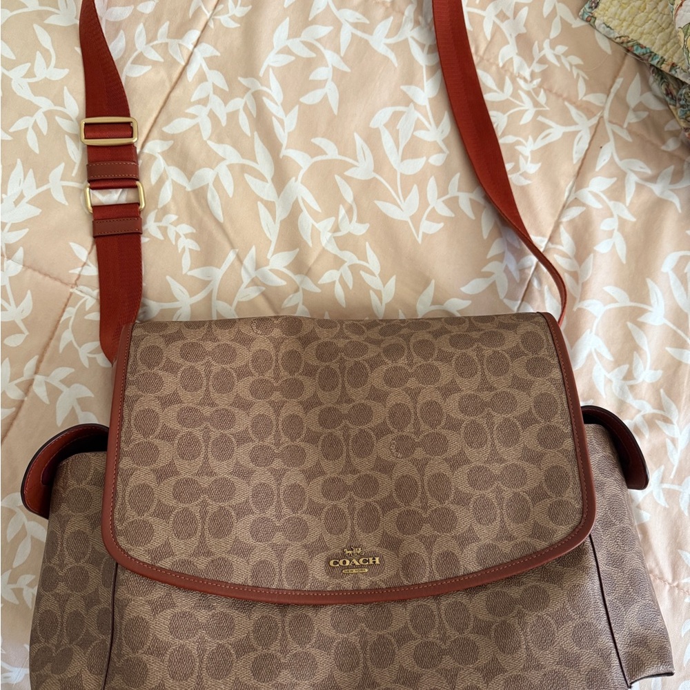 Coach Brown Diaper Bag